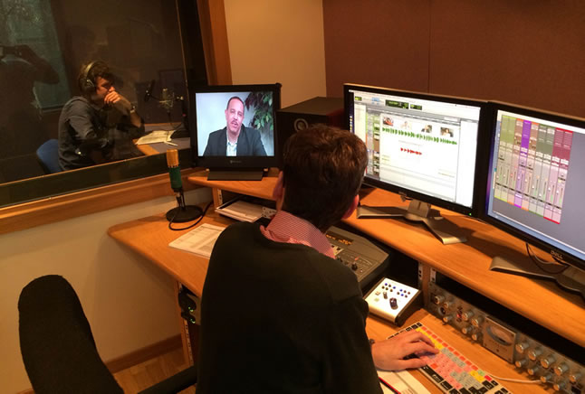 Dubbing process for post-production of foreign language versions